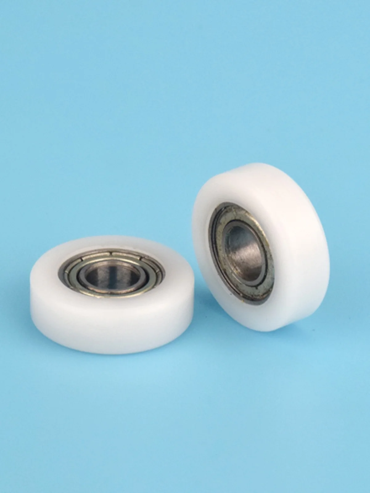 8Pcs 6x20x6mm wrapped plastic bearing moving pulley EB20 drawer display cabinet roller  engineering plastic nylon wheel