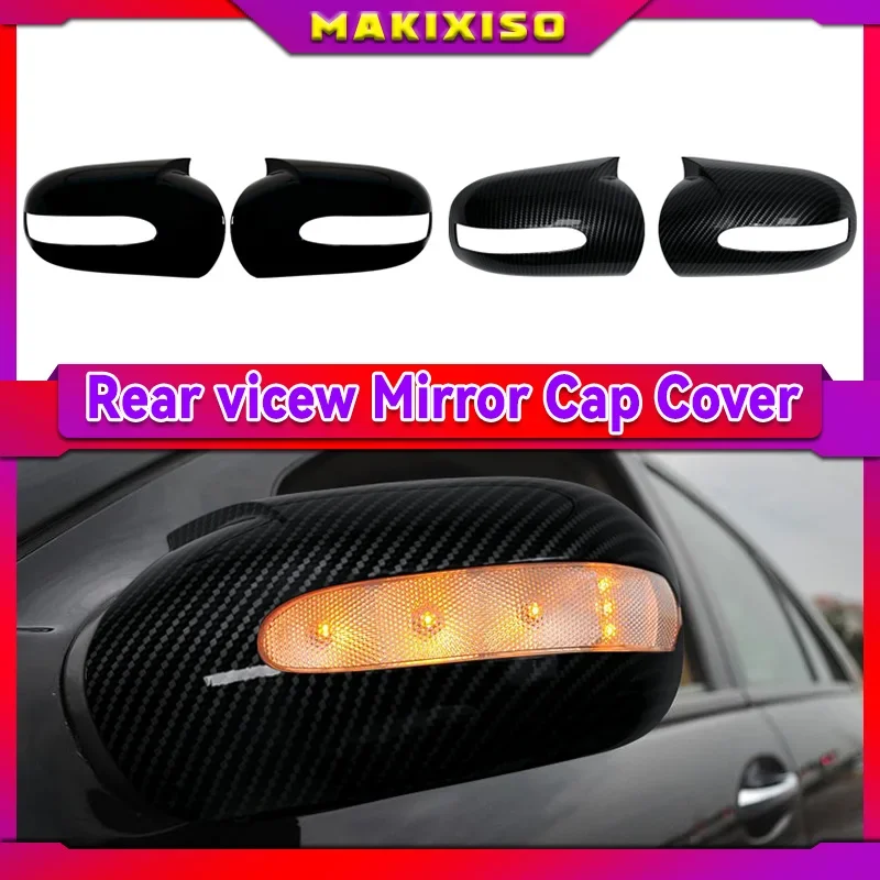 For Mercedes-Benz E,C-Class W211 W203 2001-2007 Parts Styling Car Side Door Rearview Side Mirror Cover Caps M Style