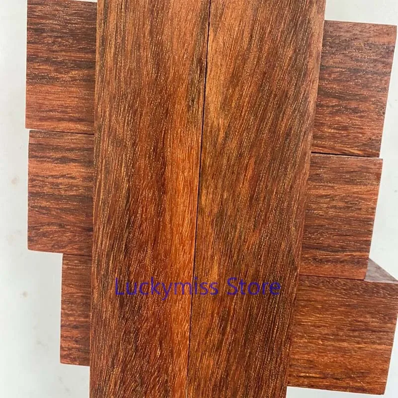 Full Golden‑Flecked Red Sandalwood Blank Sink‑Grade Hardwood for Bracelet Bangle Slingshot Suona Musical Instrument DIY Wood