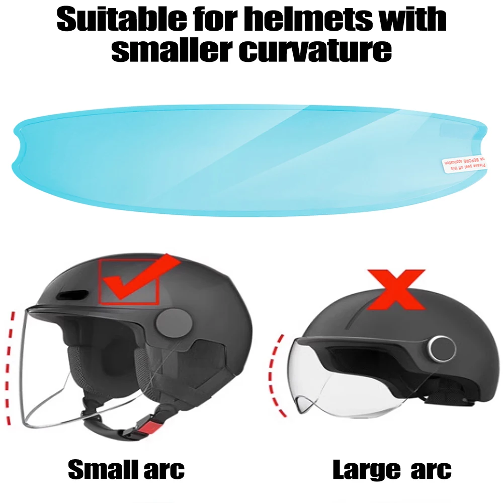 New Universal Motorcycle Helmet Clear Patch Film Anti-fog and Rain Film Nano Coating Sticker Film Helmet Motocross