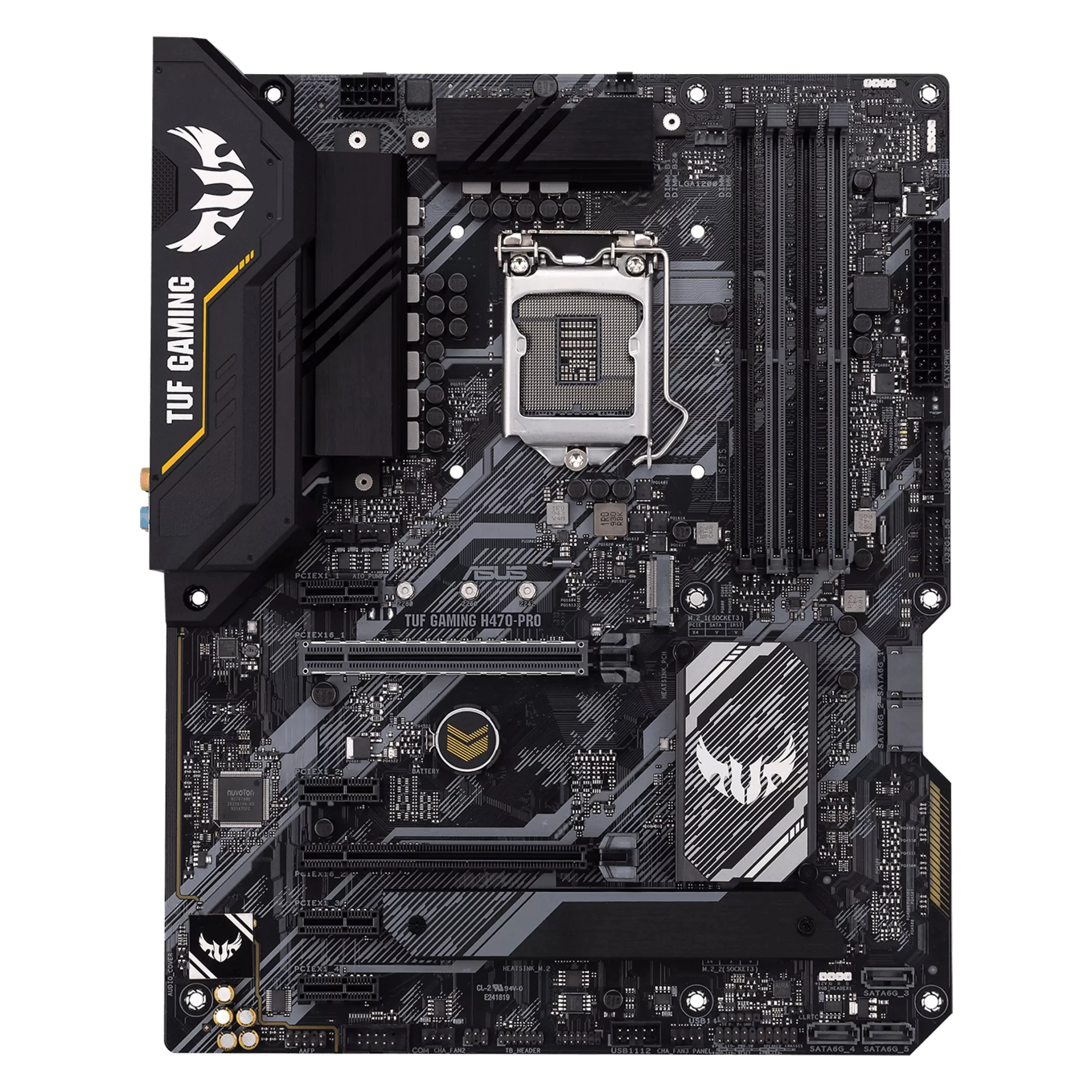 

ASUS TUF GAMING H470-PRO Motherboard Intel H470 LGA 1200 M.2 ATX DDR4 128GB support Core i3-10300 i5-10400 i5-11500