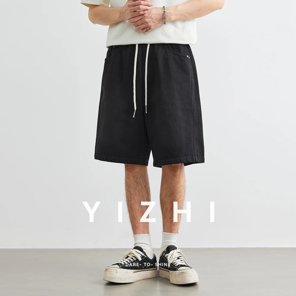 

Fashion Men's Cotton Shorts 2025 Summer New Brand Outdoor Sports Fitness Shorts Elastic Waist Large Size Shorts Men's Clothing
