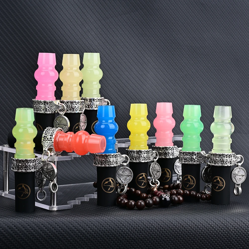 Shisha Water Pipe Accessories Resin Hookah Sheesha Chicha Narguile Silicone Hang Rope Strap Mouth Tips Resin Hookah Mouthpieces