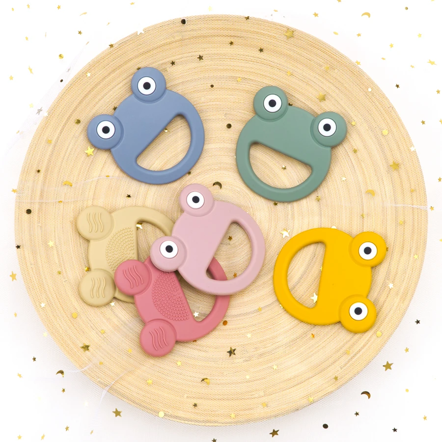 1PC Cute Animals Shape Silicone Teethers For Baby Newborn Teething Infant Chewing Toy Pendant Molar Baby Toy Accessories