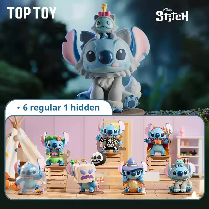 Disney Stitchกล่องตาบอดแปลกDiary SeriesอะนิเมะตัวเลขMysteryกล่องสะสมน่ารักPvcรูปปั้นตุ๊กตาตกแต่งห้องHandmadeของขวัญ