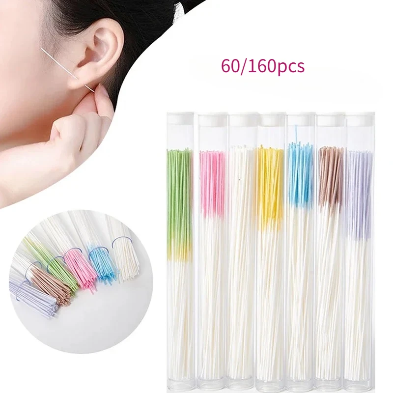 

60/160pcs Pierced Ear Cleaning Herb Solution Paper Floss Hole Aftercare Tools Kit Disposable Earrings Cleaner Prevent Infections