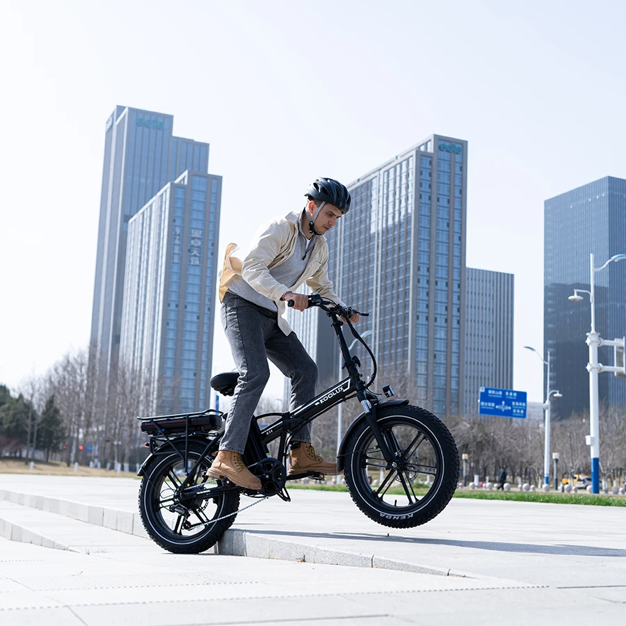 Aluminum Alloy 20-Inch Electric Folding Bike With 48v Brushless Rear Hub 7 Speed 13AH+10.4AH Lithium Battery Power Supply