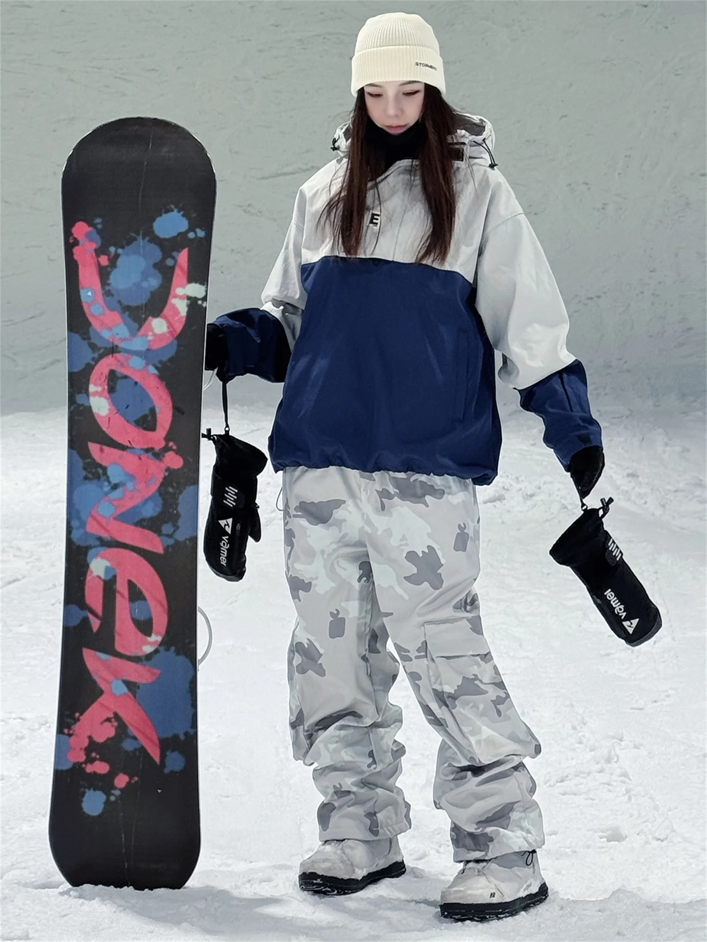 

Профессиональный комплект лыжной одежды для мужчин и женщин, уличная ветрозащитная и водонепроницаемая одежда для альпинизма, куртка и брюки