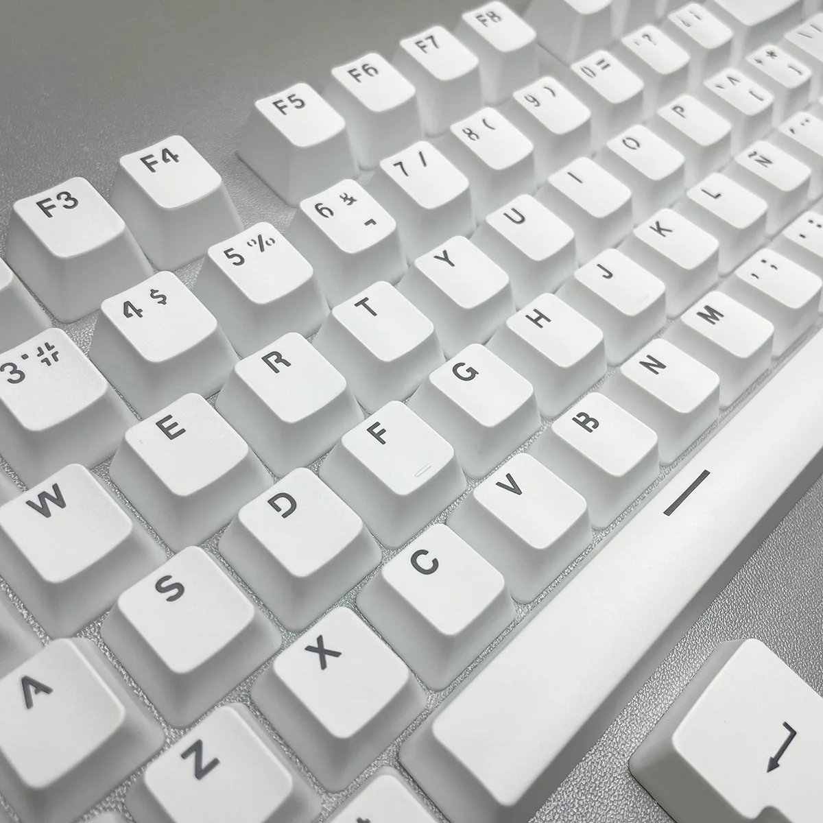 132 Keys Spanish Keycaps ABS Double Shot OEM Height Black White for Mechanical Keyboard AULA F75 Ajazz AKKO Wooting Anne Pro2 PC