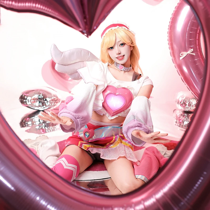 Spiel lol Loves truck Lux Cosplay Valentinstag Haut Loves truck Cosplay Luxanna Crown guard für Erwachsene Rollenspiel Halloween Karneval
