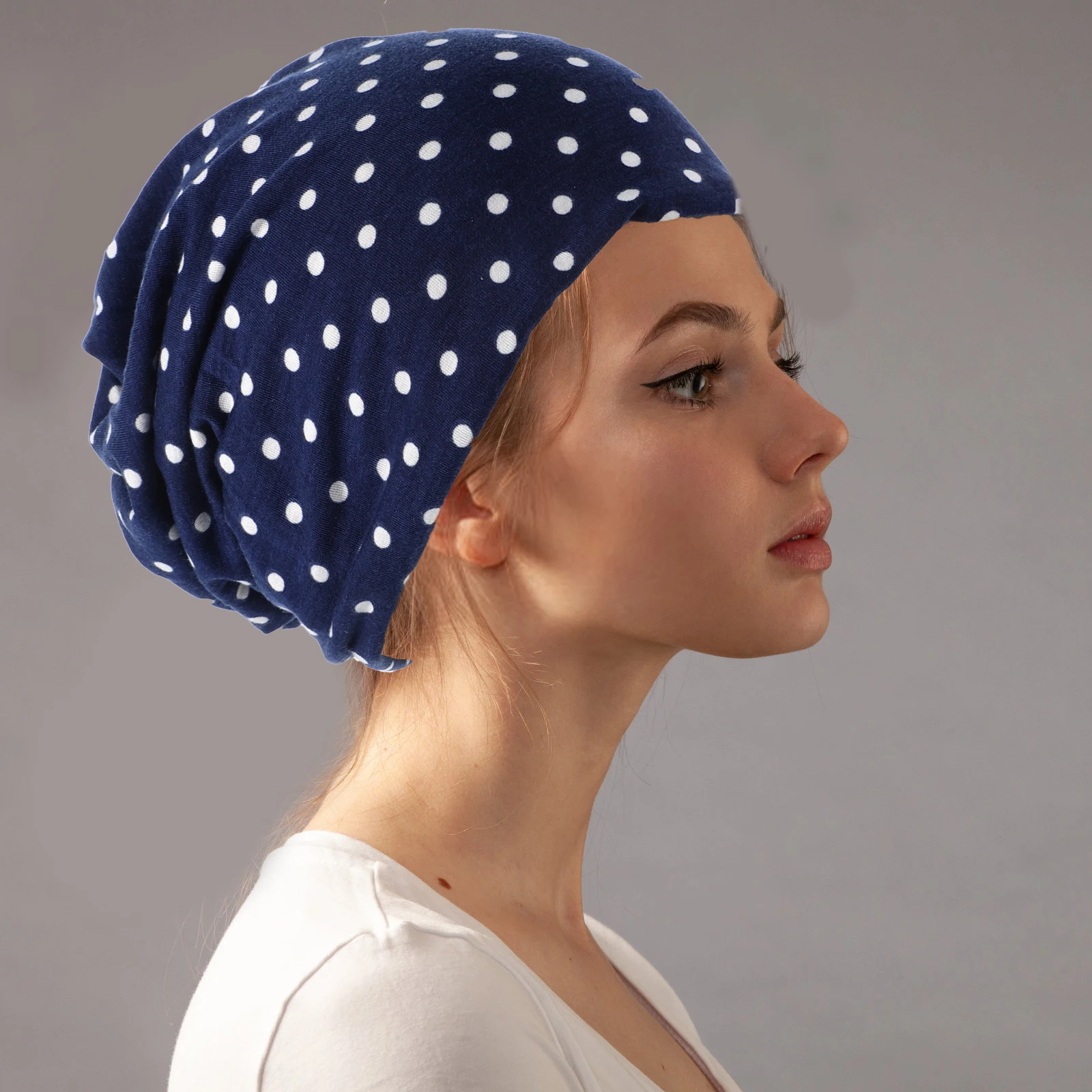

Lace Maternity Elastic Cotton Confinement Summer Thin Breathable Sleep Cap Foldable Lightweight Nurse Headwrap Khaki Comfortable