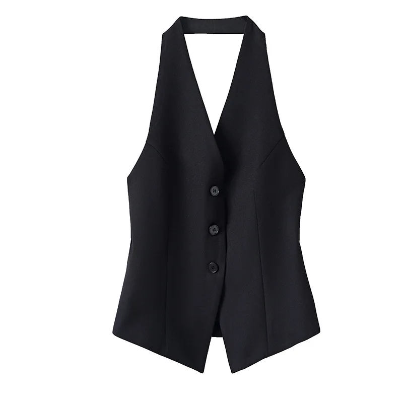 Fashion V Neck Suit Vest Women's Spring Autumn Summer Top New Waistcoat Women Vests Jacket Chalecos Para Mujer