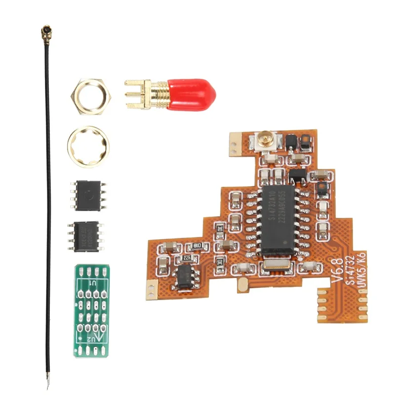 

SI4732 V6.8 FPC Module+2X 2M Expansion Chip For Quansheng UVK5 K6 Shortwave Full Band/Single Sideband Reception