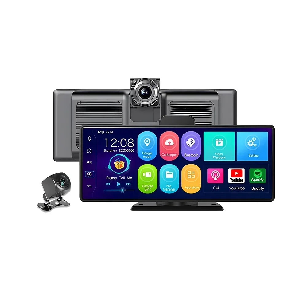 

In stock Smart Android Car Radio Wireless Phone Link Carplay Screen 10 Inch 1080P Dash Camera 4GB + 64GB Car Screen Car Monitor