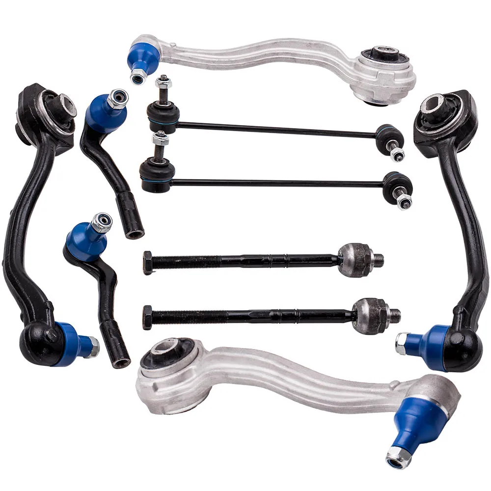 Maxpeedingrods 10x Suspension Control Arm Set Front Upper + Lower for Mercedes Benz CL203 W203