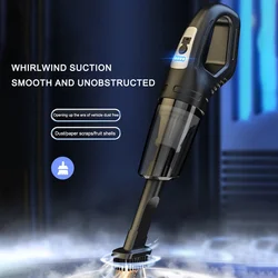 12W Car Wet Dry Vacuum Cleaner Lightweight Cordless Vacuum Cleaner Portable Handheld Vacuum for Vehicle/Home/Office/Pet Hair