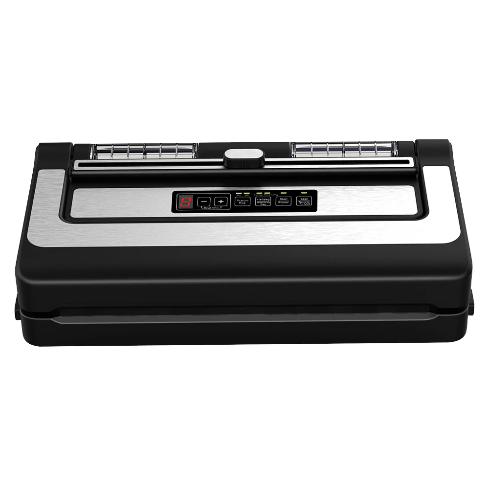 2025 Newest Electric Home Kitchen Stainless Steel 304 Vacuum Sealer Machine Plastic Extra-Wide 6mm Bar for Sealing Bags Food