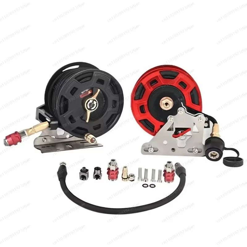 7M All-Terrain Off-Road Air Pump Hose Reel – Manual Retractable Storage for Vehicle Tires