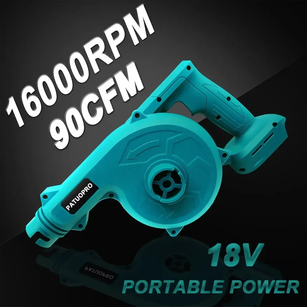 19000RPM Rechargeable Cordless Leaf Blower For Computer Dust Collector Dust Snow Blowing Hand Power Tools For Makita 18V Battery