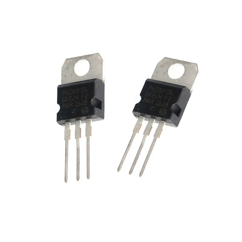 10PCS/LOT STP60NF06 P60NF06 60A 60V 60N06 60NF06 TO-220 TO220 Transistor MOSFET Chip