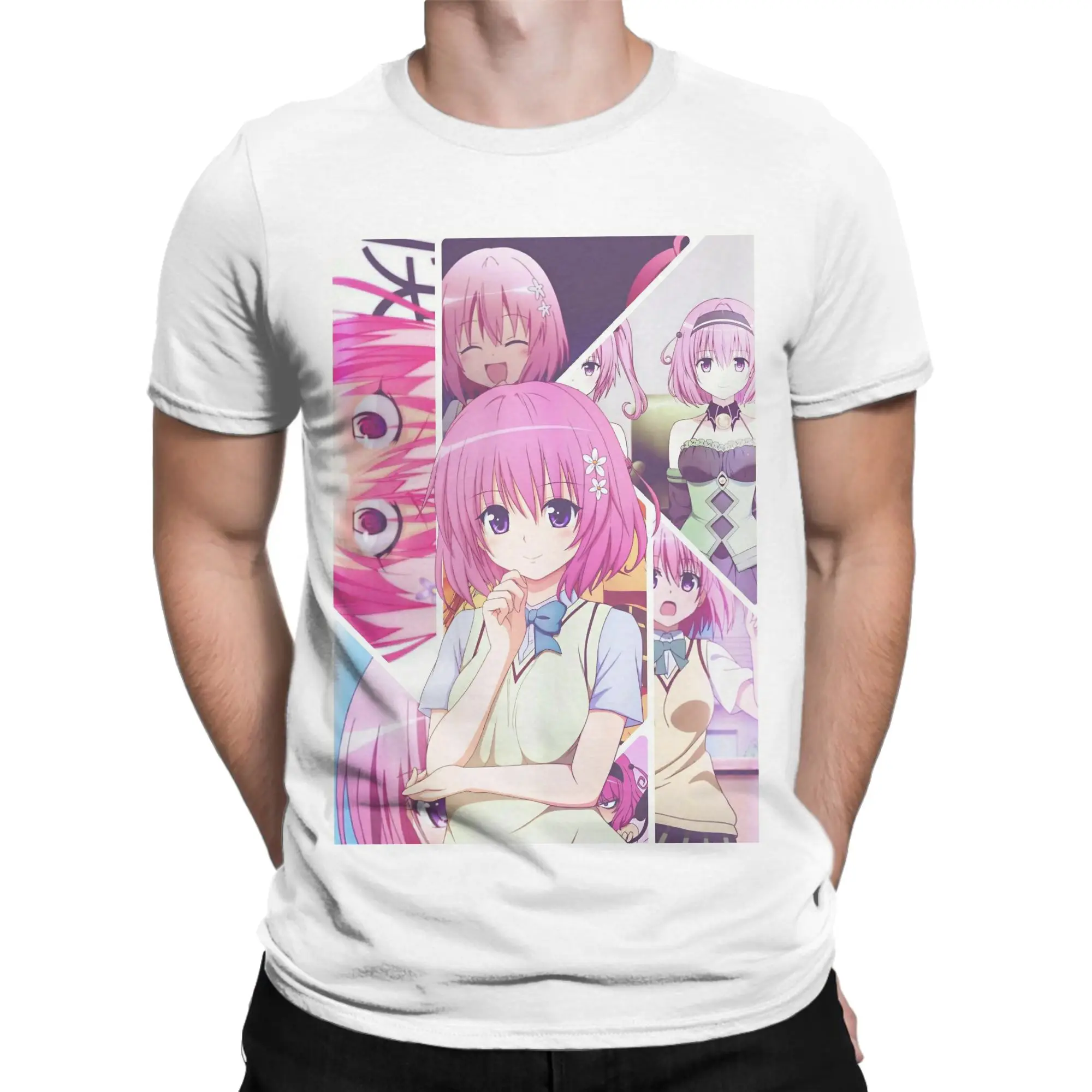 To Love Ru Aime Momo T Shirt for Men Women Pure Cotton Creative T-Shirt O Neck  Tees Short Sleeve Clothes Plus Size