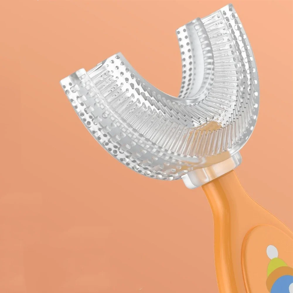 Baby Toothbrush Children's Teeth Oral Care Cleaning Brush Soft Silicone Teethers Baby Toothbrush New Born Baby Items 2-12Y