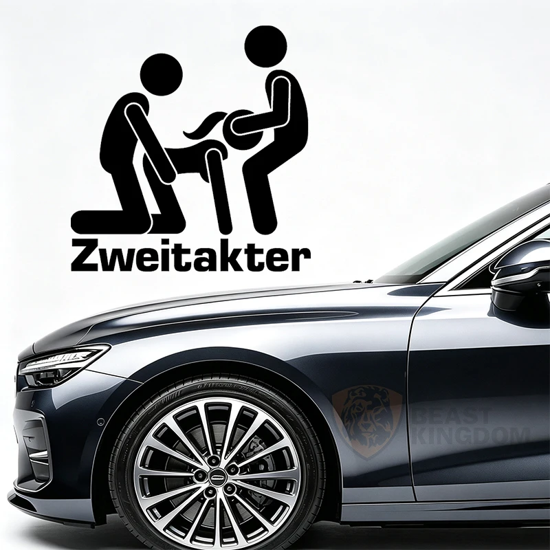 Car StickersFunny Car Sticker Vinyl Decal Waterproof for Car Window Bumper Auto Decoration Zweitakter Two Stroke Decor