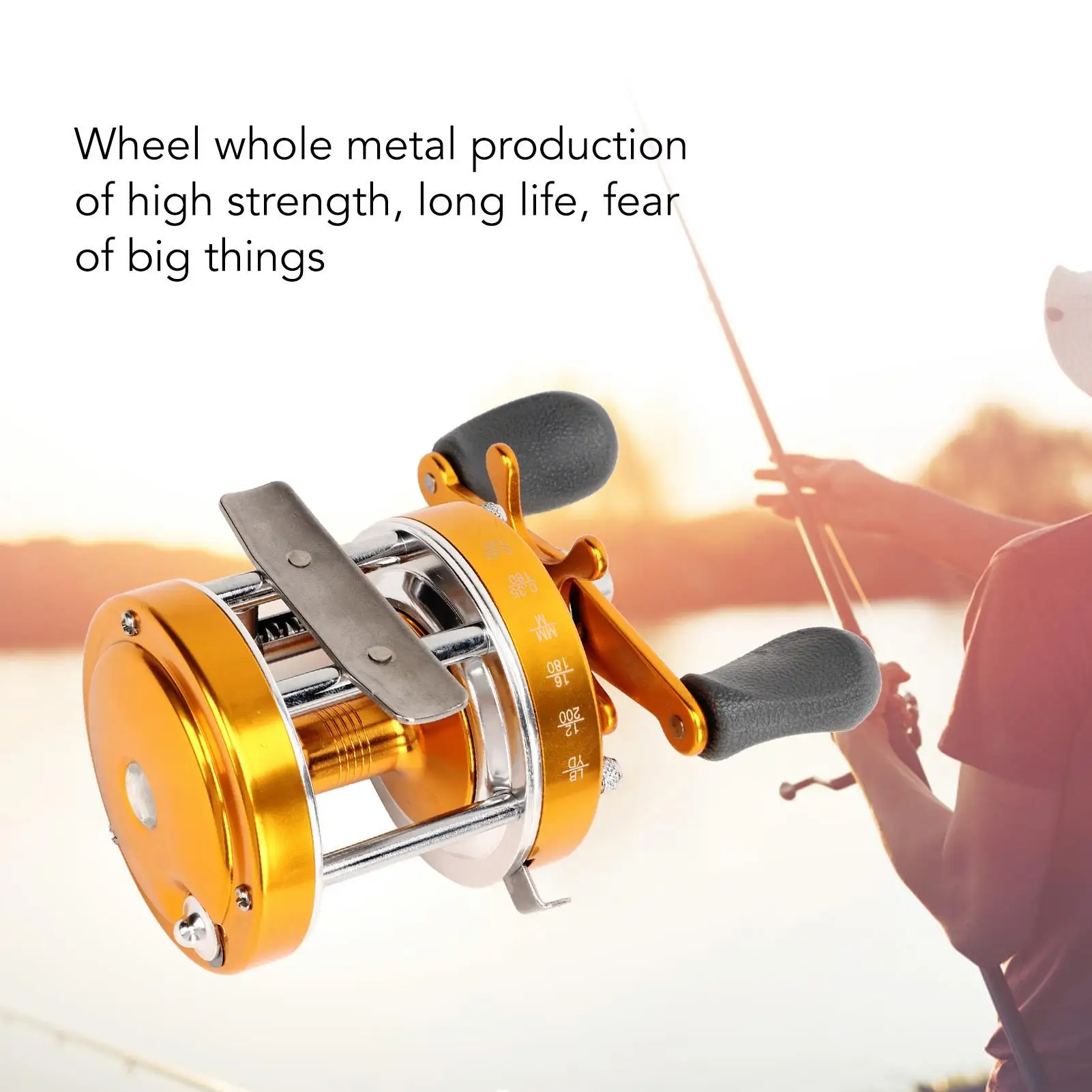 All-Metal Fishing Reel with Soft Grip - Powerful Lure Reel for Freshwater & Saltwater for inshore Boat Fishing