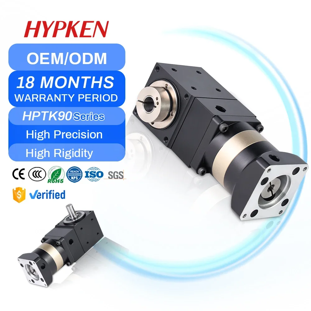 

Hypken Stainless Steel Worm Gearbox 90 Right Angle Reducer Gearbox Food Processing Stainless Steel Reducer