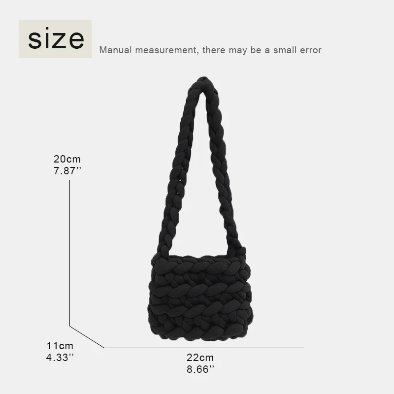 Borsa a tracolla Versatile per le donne borse firmate di lusso 2023 borsa morbida per telefono Casual di nuova moda in cotone per tessere la borsa a