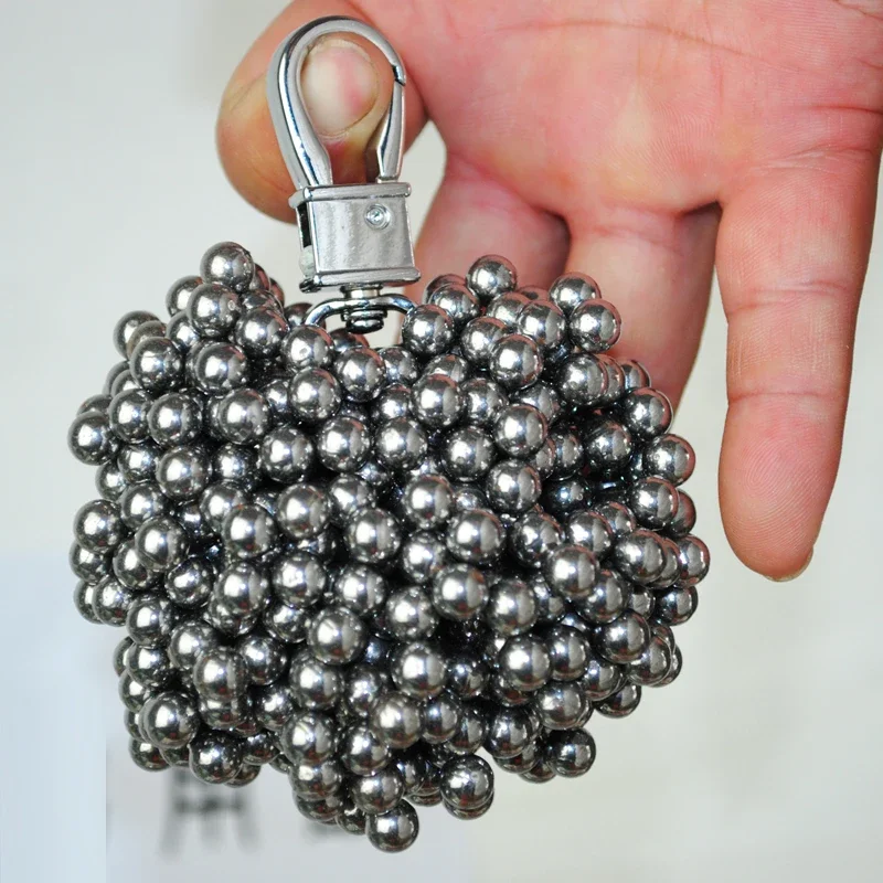 Slingshot Strong Magnetic Pendant Suction Steel Ball Portable Round Keychain Decoration Outdoor Hunting Shooting Accessories