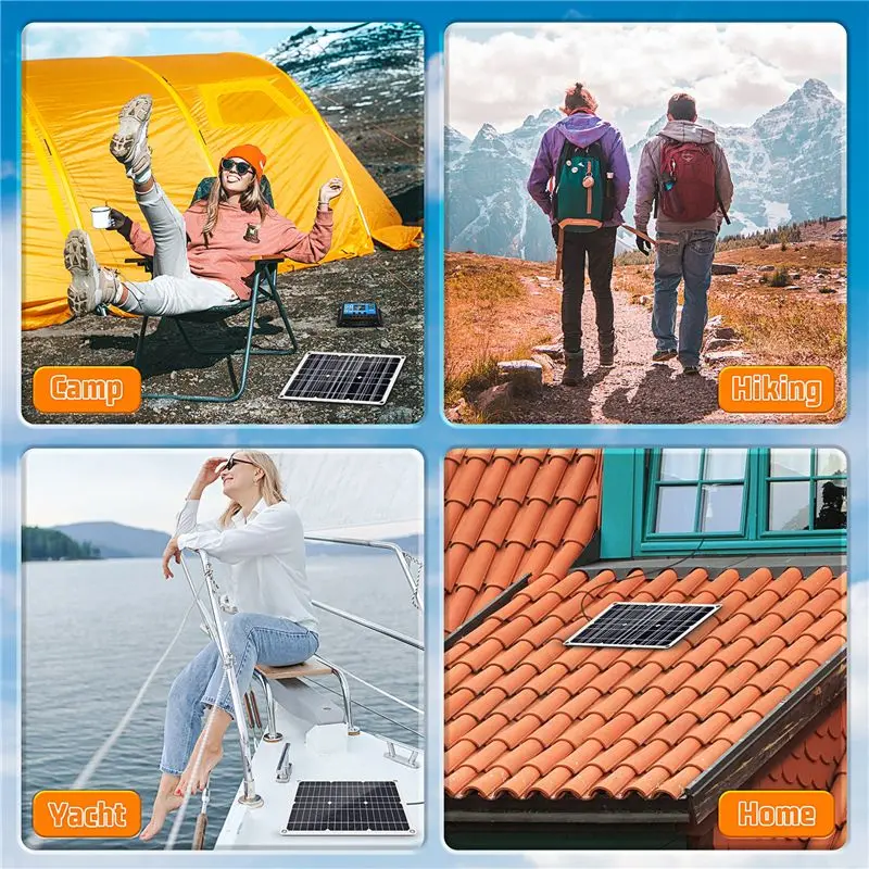 180W Solar Panel Kit 12V With Controller For Caravan Boat RV-AA26