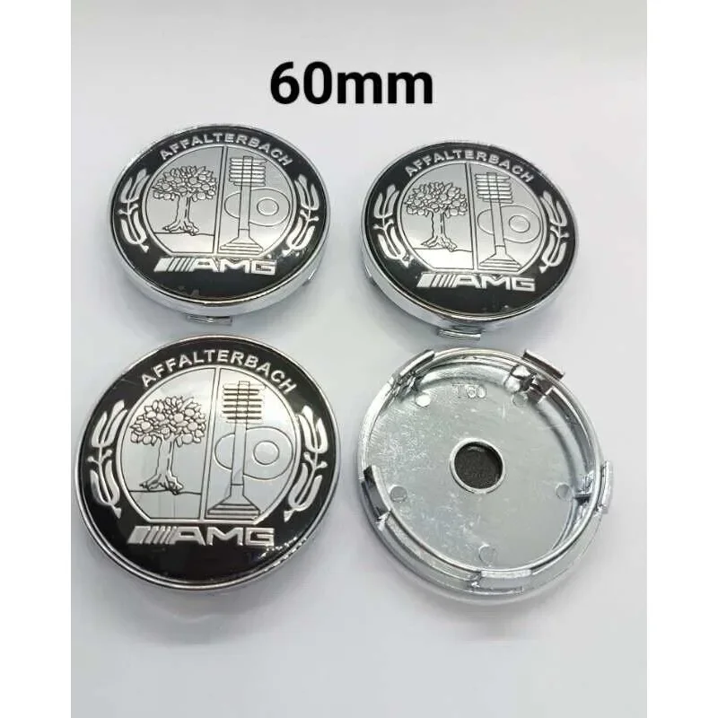 4pcs 60MM Car Wheel Center Hub Caps Cover decorate Accessories For MERCEDES BENZ AMG W204 W126 W205 W124 W220 W222 C180 C200