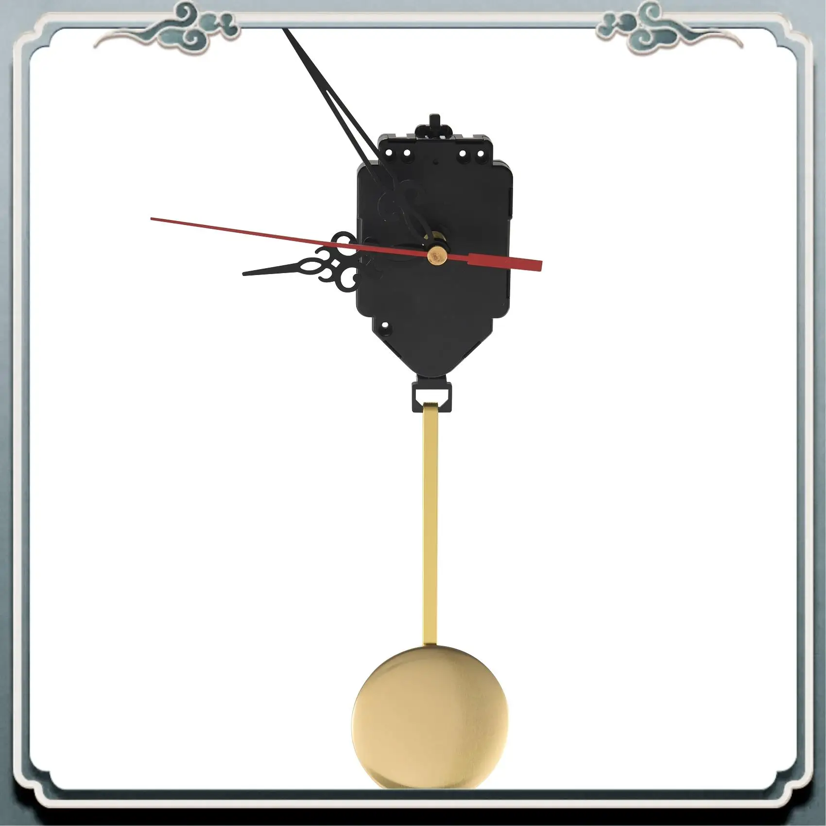 Durable Quartz Pendulum Clock Movement Mechanism DIY Kit With 3 Pairs Different Hands For Wall Clock Repair Parts Replacement