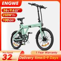 ENGWE P20 20 inch Folding Electric Bike 250W Motor Torque Sensor E-Bike 36V 9.6Ah Battery Hydraulic Disc Brakes Electric Bicycle