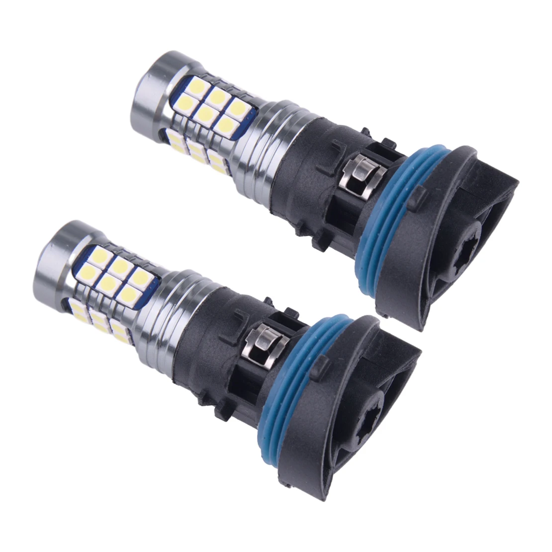 2pcs Red LED HP24W Bulb Lamp Daytime Running Light DRL 27 SMD Fit for Peugeot 3008 5008 Citroen C5 Volvo XC90 12V