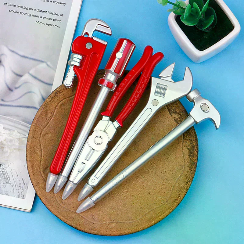 Stylo bille de simulation d'outils (étau, tournevis, pince, marteau) pour l'apprentissage des étudiants