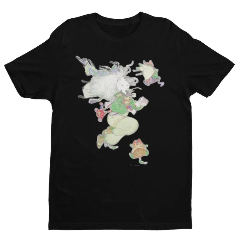 00012550 # A-FF9 IX Eiko Carol Camiseta unisex premium |   Arte de Yoshitaka Amano |   Regalos para él, ella, fanáticos y coleccionistas de Final Fantasy