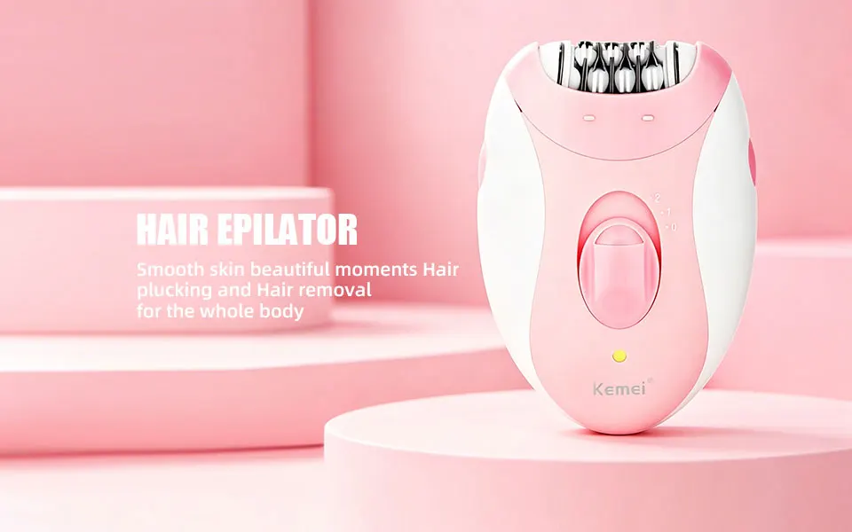Women Epilator Electric Hair Removal Facial Hair Remover Underarms Rechargeable Body Lady Bikini Legs Arms Armpit