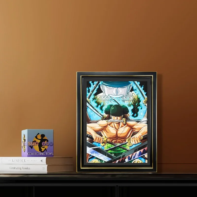 

One Piece ornaments night light model Zoro computer desktop lighting ornaments hanging painting cartoon birthday gift