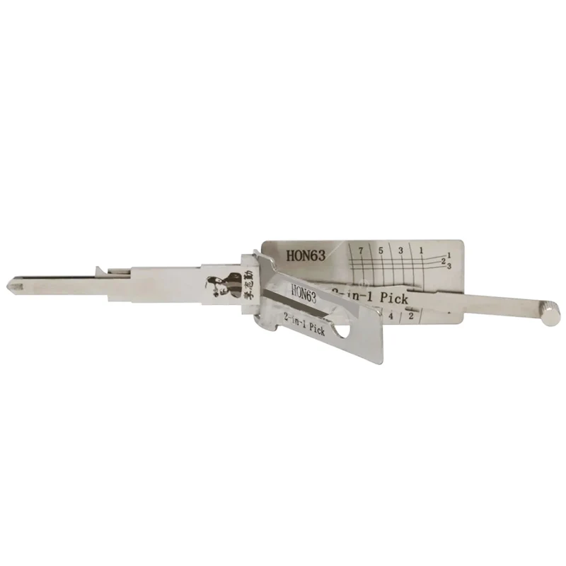LISHI 2IN1 HON63 لدراجة نارية HON فيات Lishi أداة اختيار الأقفال أداة قراءة الأسنان الدقيقة