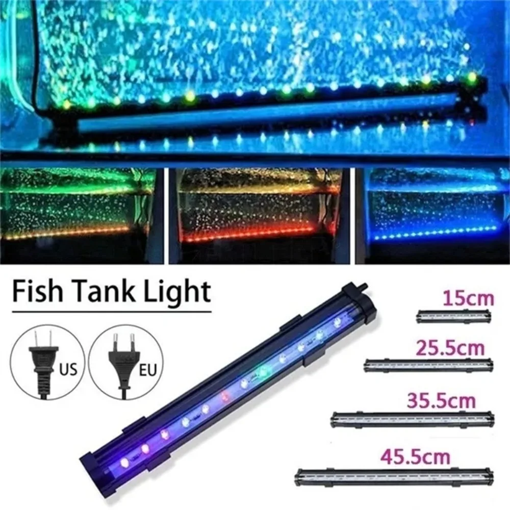 Aquarium LED Bubble Light Colorful Light Bubble Light LED Diving Light Aquatic Air Bubble Oxygenation Lamp Fish Tank Light