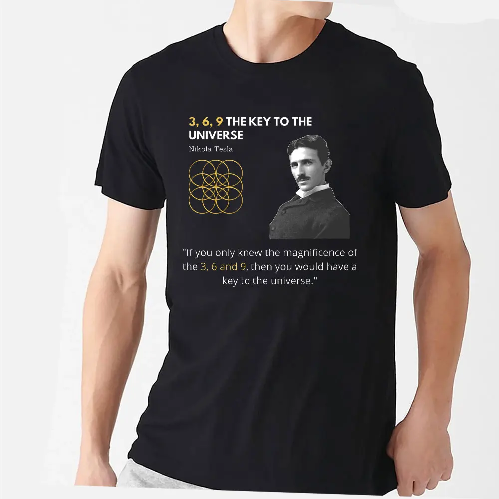 

3.6.9 Electrical Mechanical Engineer NikolaTesla Cotton Tshirt Graphic Design Inventor Casual O-Neck Short Sleeve Fashion Tee