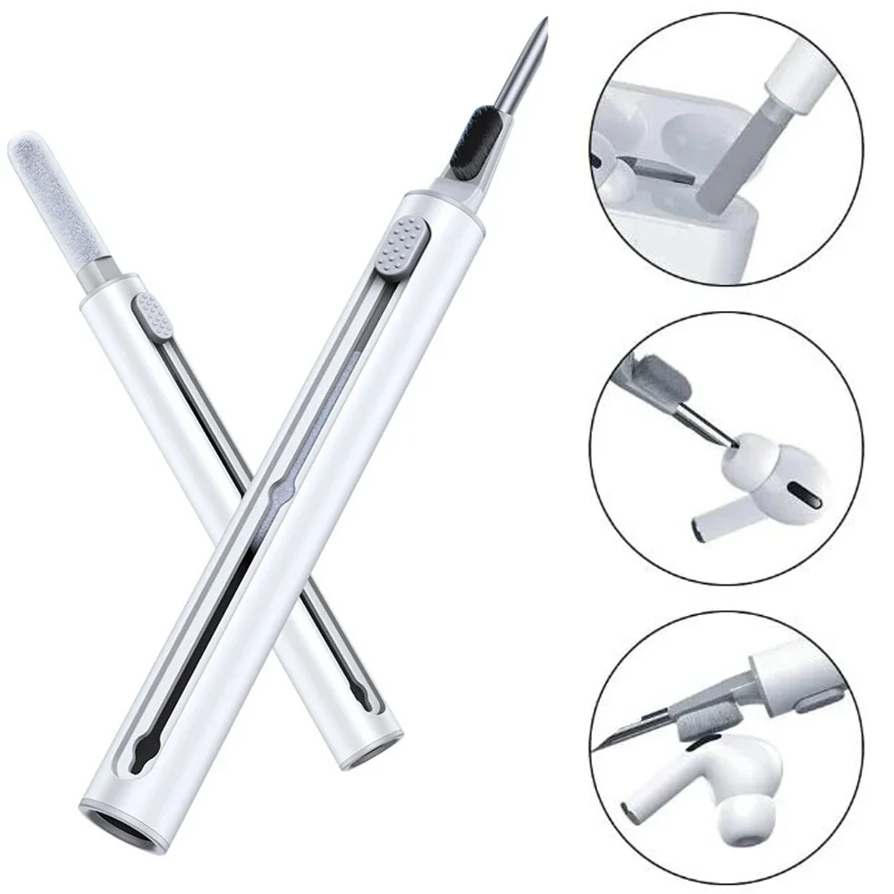 Sliding Cleaning Set Pen for  Earphones Brush for Airpods 3 Pro Series Case 3 in 1 Headsets Cleaners Earbuds Clean Tools