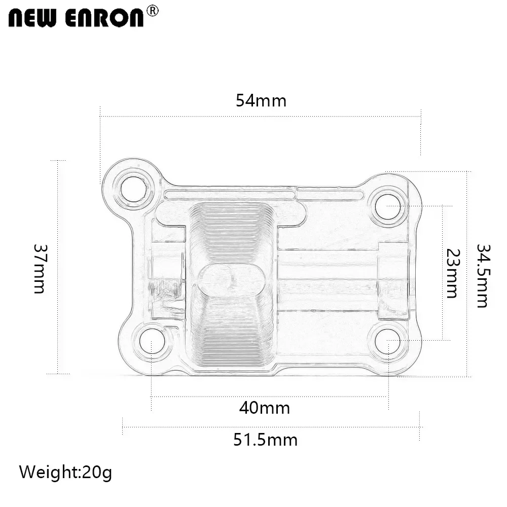 NEW ENRON Aluminum Alloy Rear Gear Cover #7787 for RC Crawler Car 1/5 Traxxas X-Maxx 77076-4 6S 77086-4 8S