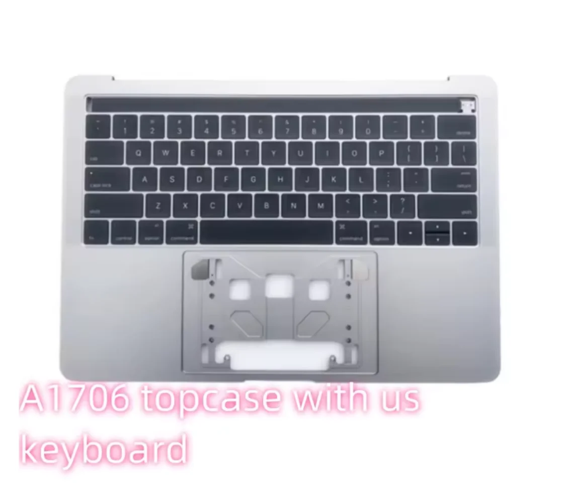 

Новый оригинальный серебристо-серый верхний чехол для Macbook Pro Retina 13 дюймов A1706 с клавиатурой и сенсорной панелью США