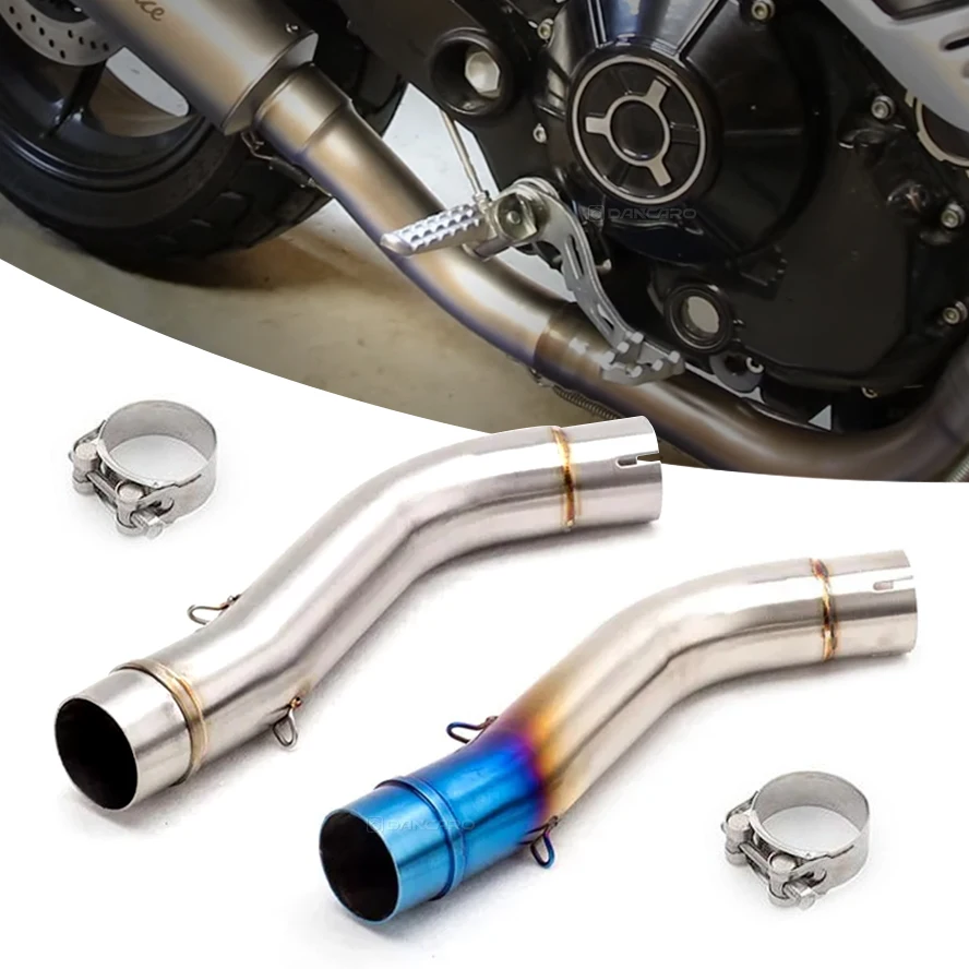 

For DUCATI Scrambler Exhaust Pipe Middle Link Tubo de Escape Slip on Muffler System Motorcycle Accessories