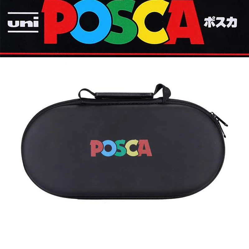 Japan Uni POSCA Storage Bag,36/48/72 Hole organizza la borsa per PC-1M 3M 5M 8K 17K POP Poster pennarelli pieni regali forniture artistiche