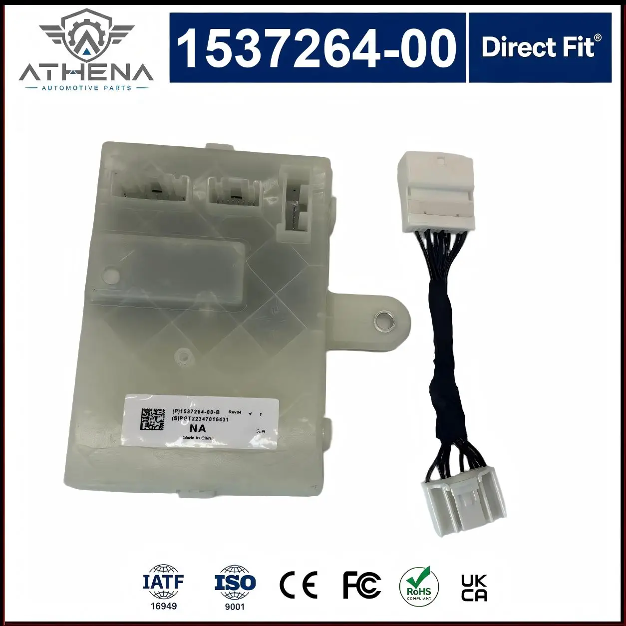 1537264-00-B Rear Seat Heater Control Module With Wiring Harness For Tesla Model Y 2020-2024 Rear Seat Heating System