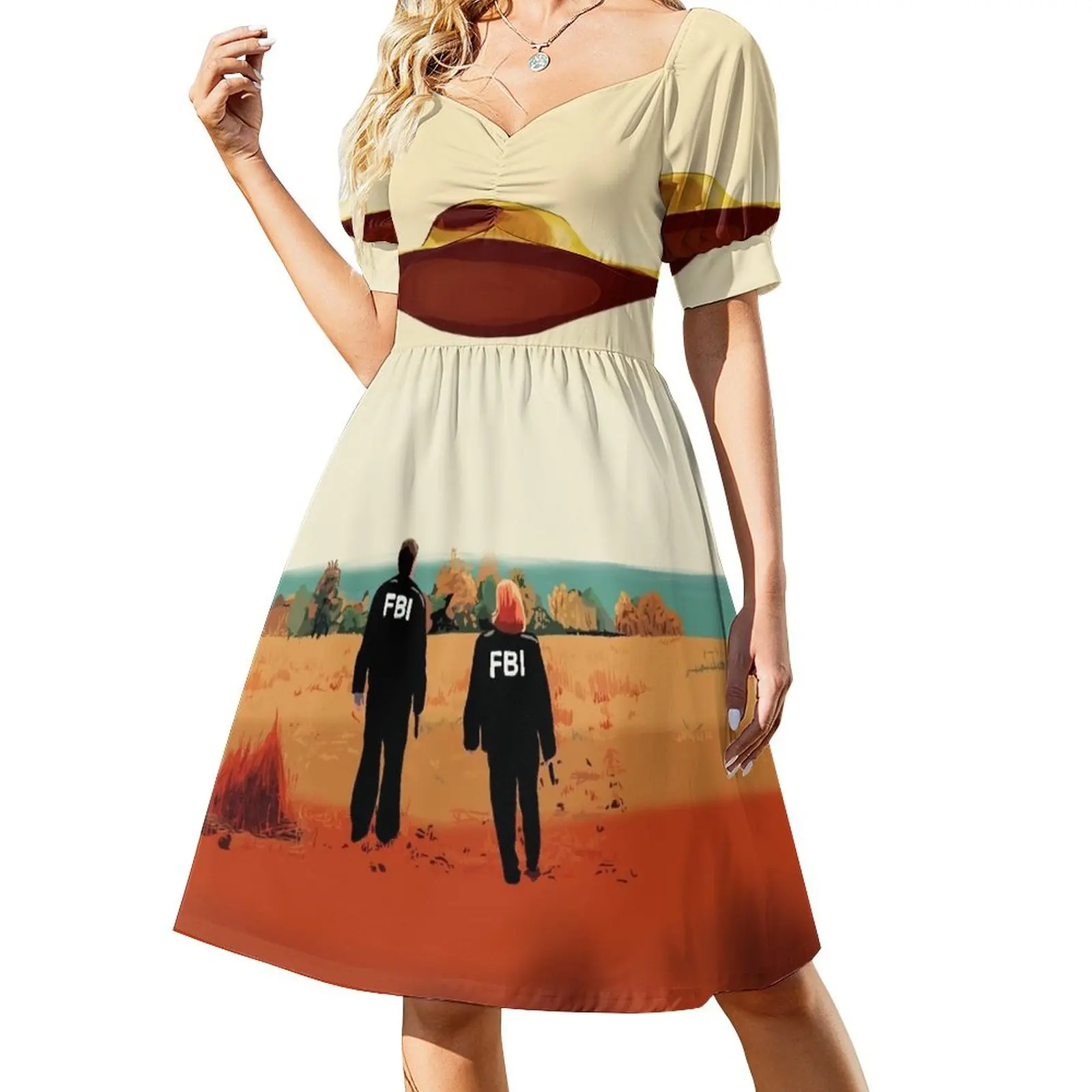 

The X Files I want to believe FBI poster Dress summer woman dress 2023 Women's long dress evening dresses women Woman fashion